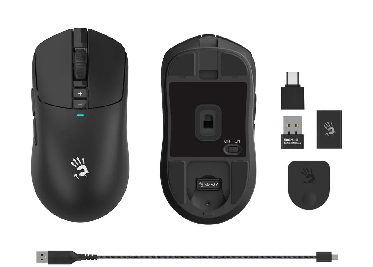 Миша бездротова A4Tech Bloody R72 Ultra Black - мініатюра 6