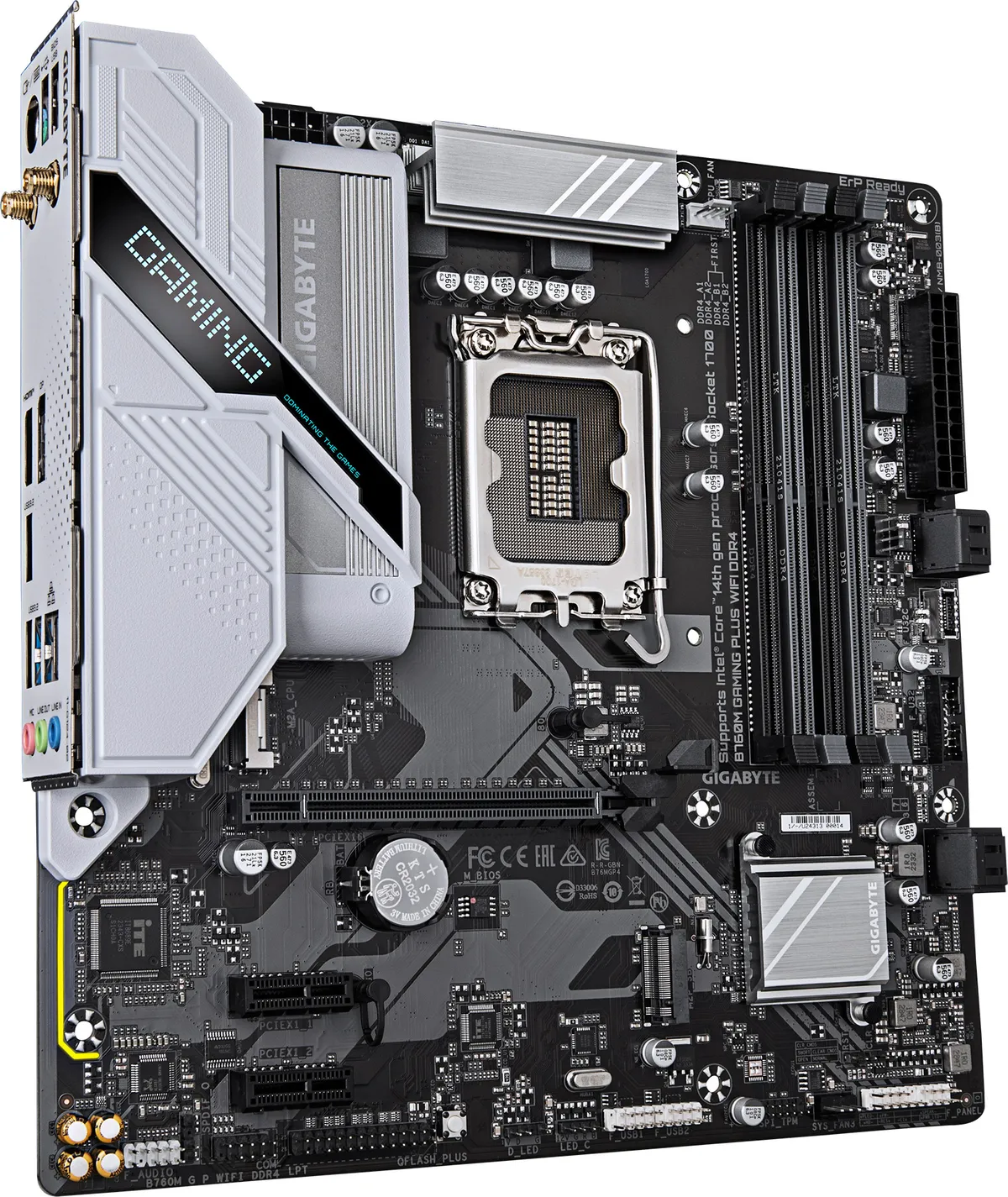 Материнська плата Gigabyte B760M Gaming Plus WiFi DDR4 Socket 1700 - мініатюра 3