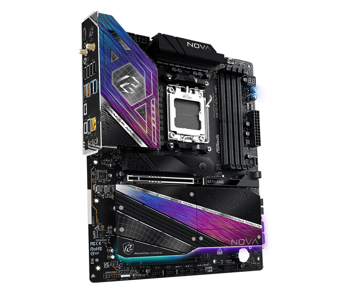 Материнська плата ASRock X870 Nova WiFi Socket AM5 - мініатюра 3