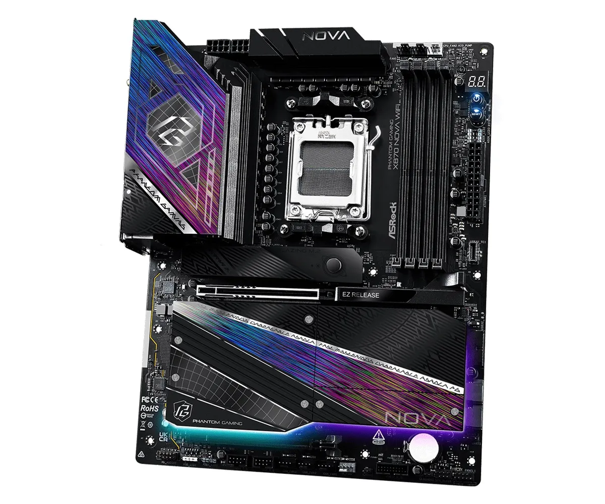 Материнська плата ASRock X870 Nova WiFi Socket AM5 - мініатюра 4