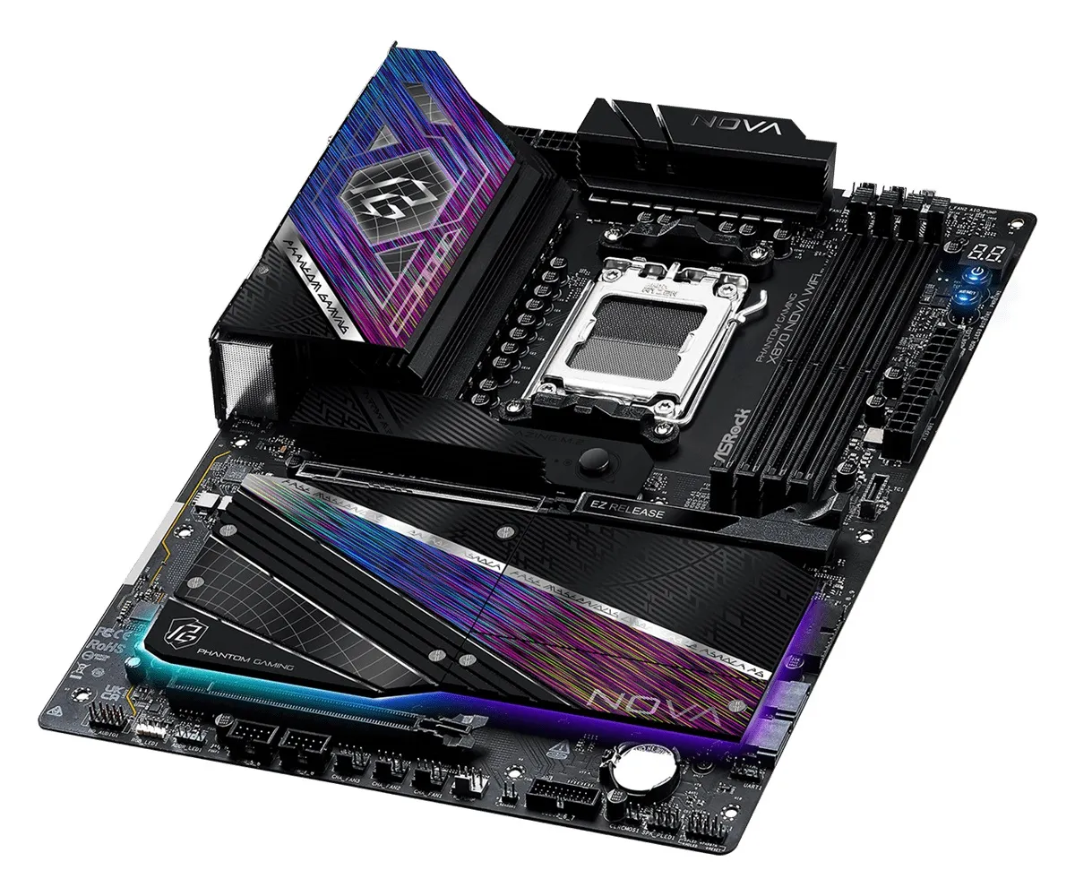Материнська плата ASRock X870 Nova WiFi Socket AM5 - мініатюра 5
