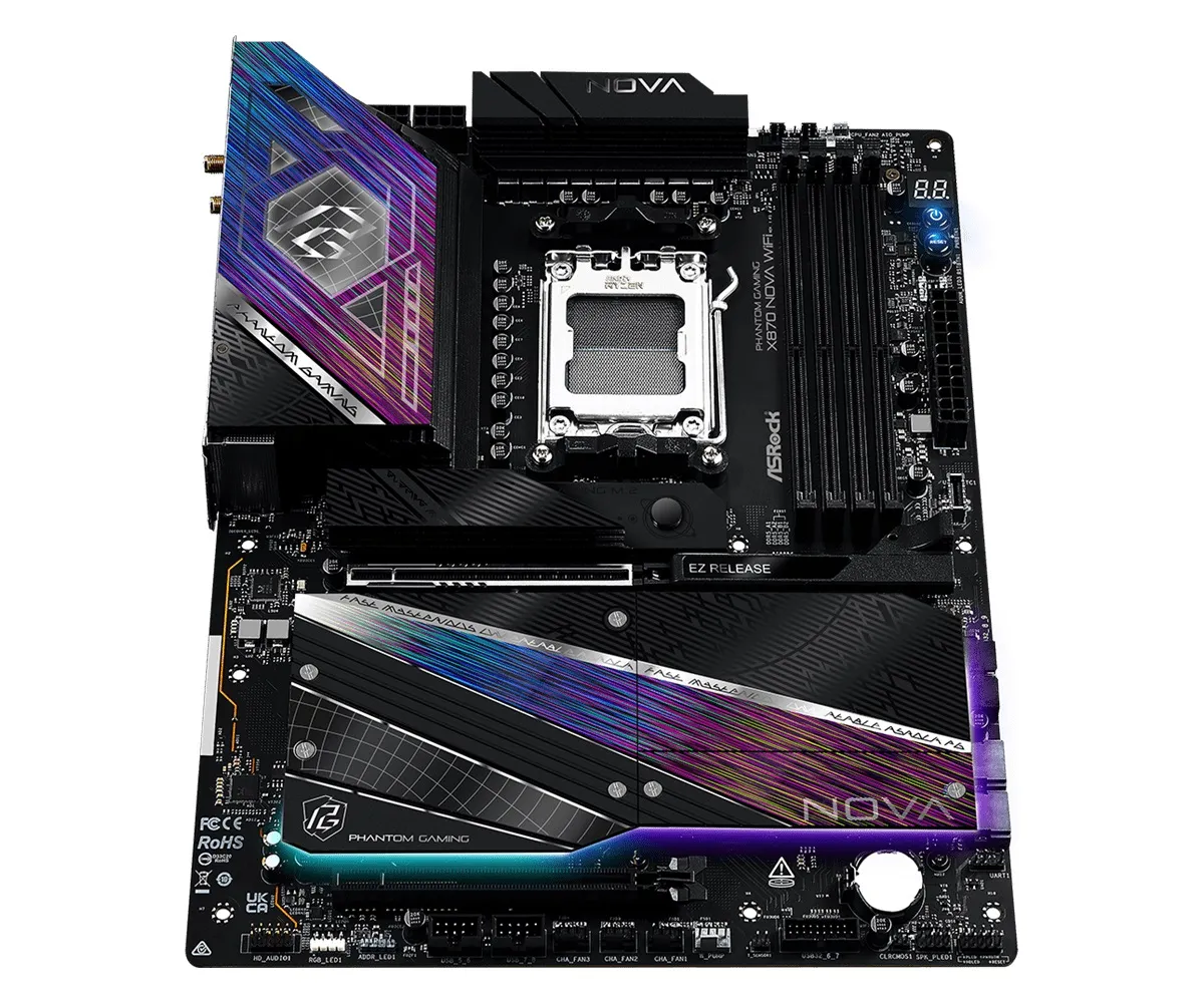 Материнська плата ASRock X870 Nova WiFi Socket AM5 - мініатюра 6