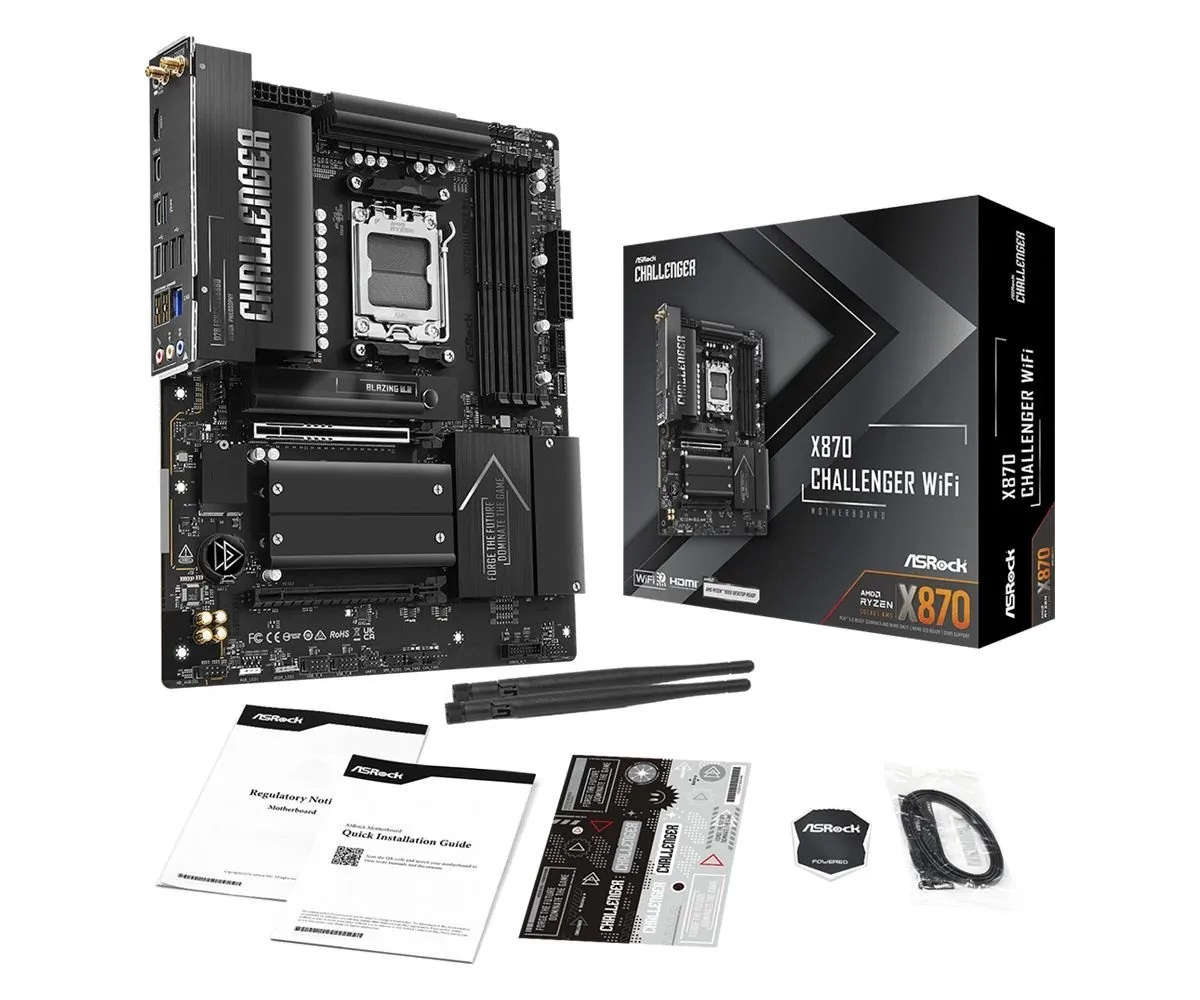 Материнська плата ASRock X870 Challenger WiFi Socket AM5 - зображення 1