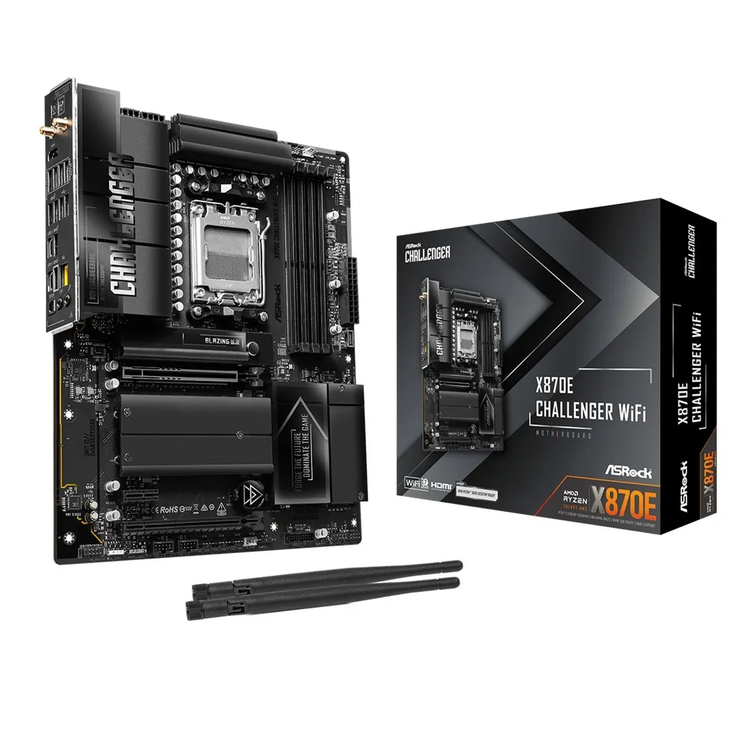 Материнська плата ASRock X870E Challenger WiFi Socket AM5 - мініатюра 6