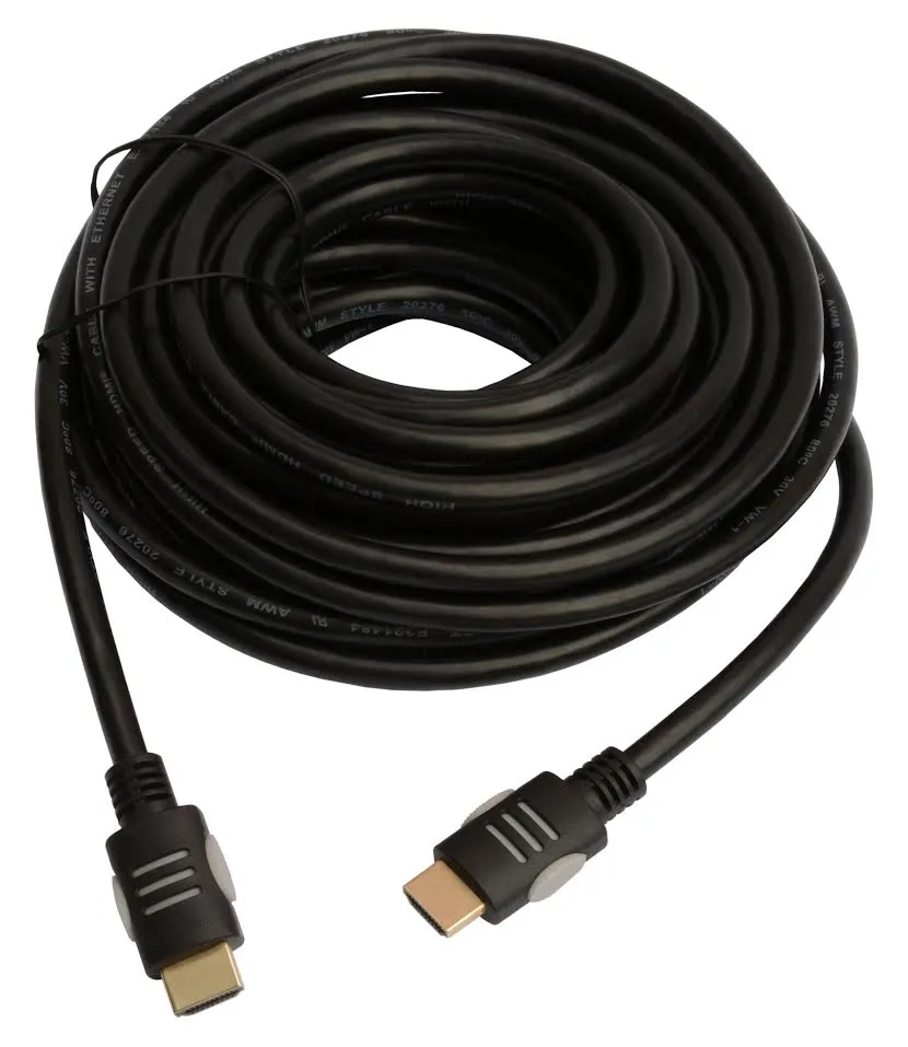 Кабель Tecro HDMI - HDMI V 1.4 (M/M), 7.5 м, Black (HD 07-50) - зображення 1