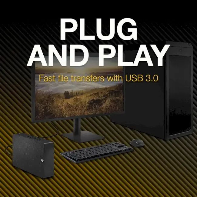 Зовнішній жорсткий диск 3.5" USB 4.0TB Seagate Expansion Desktop Black (STKP4000400) - мініатюра 9