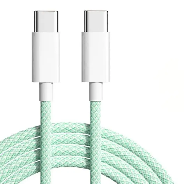 Кабель Apple Woven Charge USB Type-C - USB Type-C, 1м, Green (K28437) - зображення 1