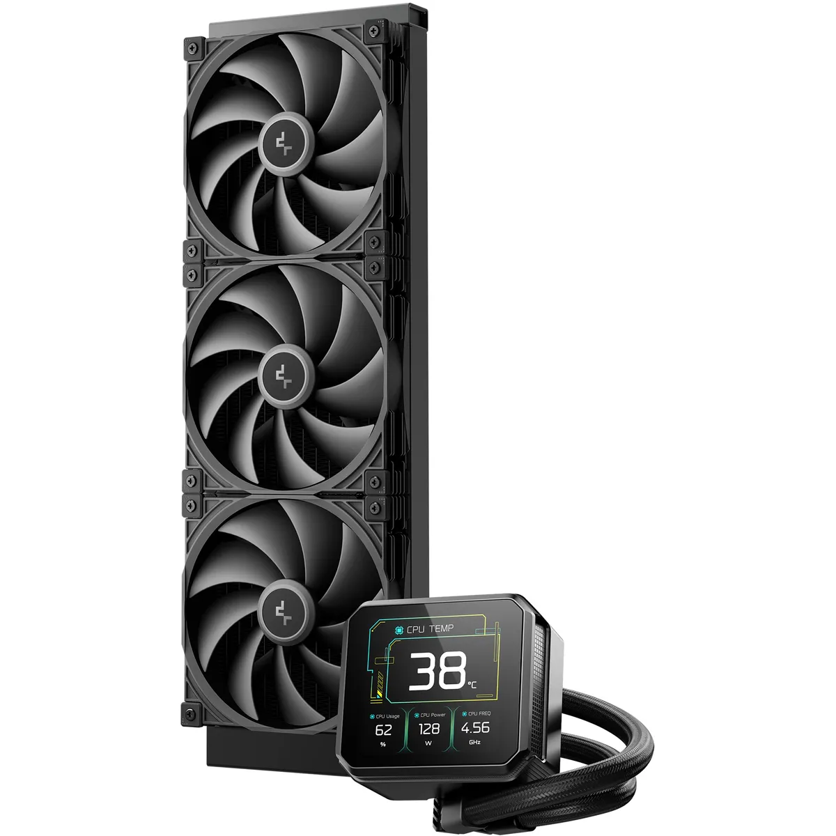 Система водяного охолодження DeepCool Spartacus 420 Black (R-SPT420-BKDSMP-G-1) - мініатюра 2