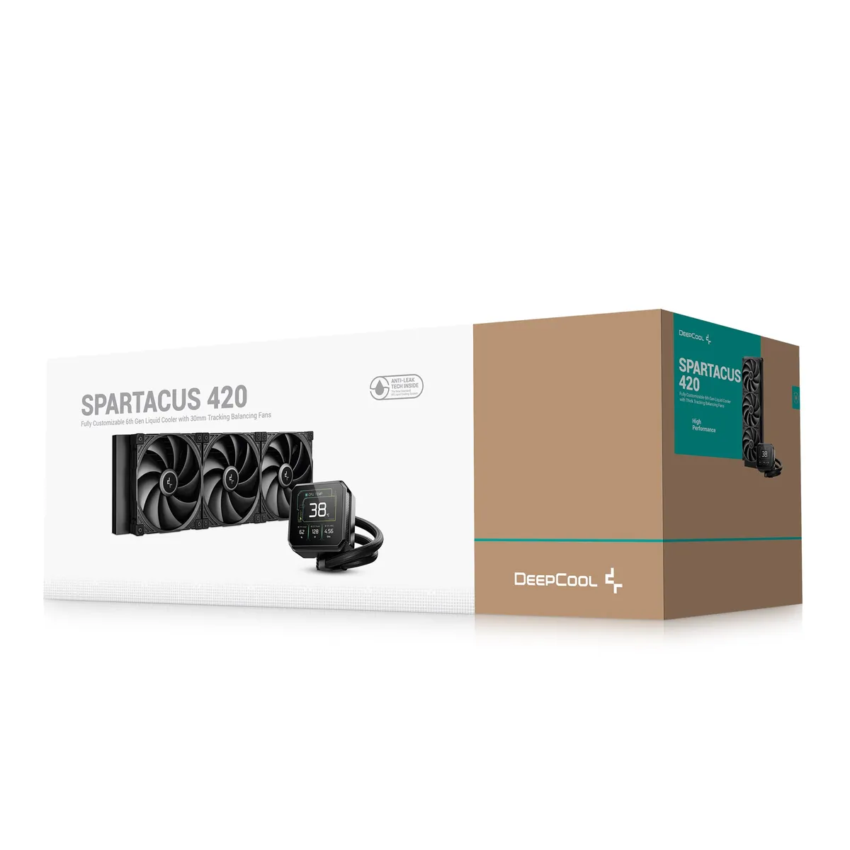 Система водяного охолодження DeepCool Spartacus 420 Black (R-SPT420-BKDSMP-G-1) - мініатюра 8