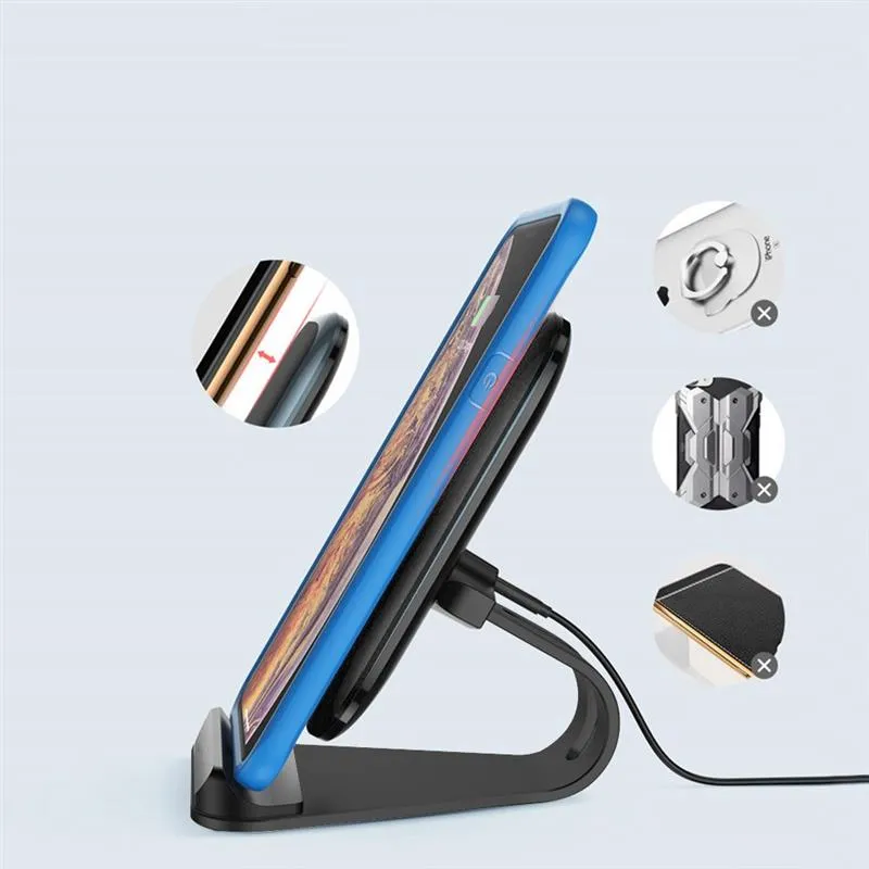 Бездротовий зарядний пристрій ColorWay Wireless Stand 15W Black (CW-CHW31Q-BK) - мініатюра 3