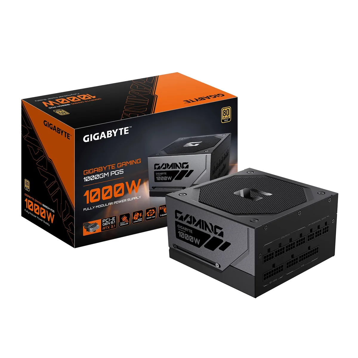 Блок живлення Gigabyte Gaming 1000GM PG5 1000W (GP-GME1000GM PG5) - мініатюра 7
