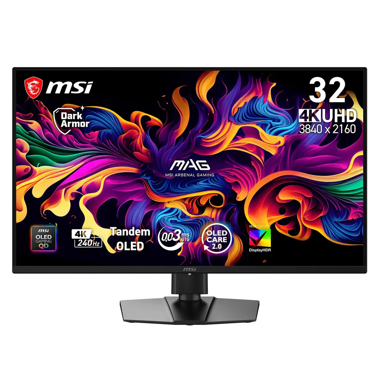 Монітор MSI 31.5" MAG 321UPX QD-OLED X24 Black 240Hz - мініатюра 5