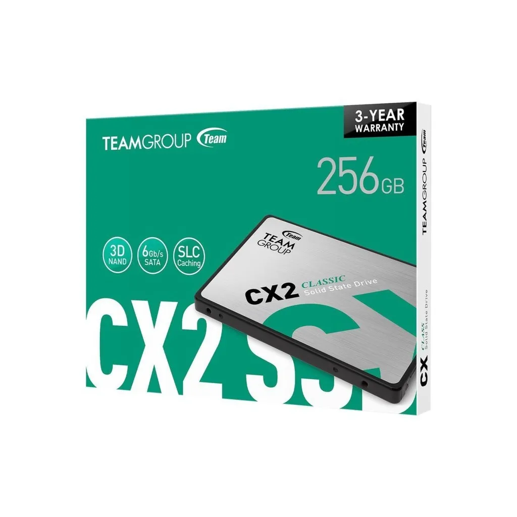 Накопичувач SSD   256GB Team CX2 2.5" SATAIII 3D TLC (T253X6256G0C101) - мініатюра 5
