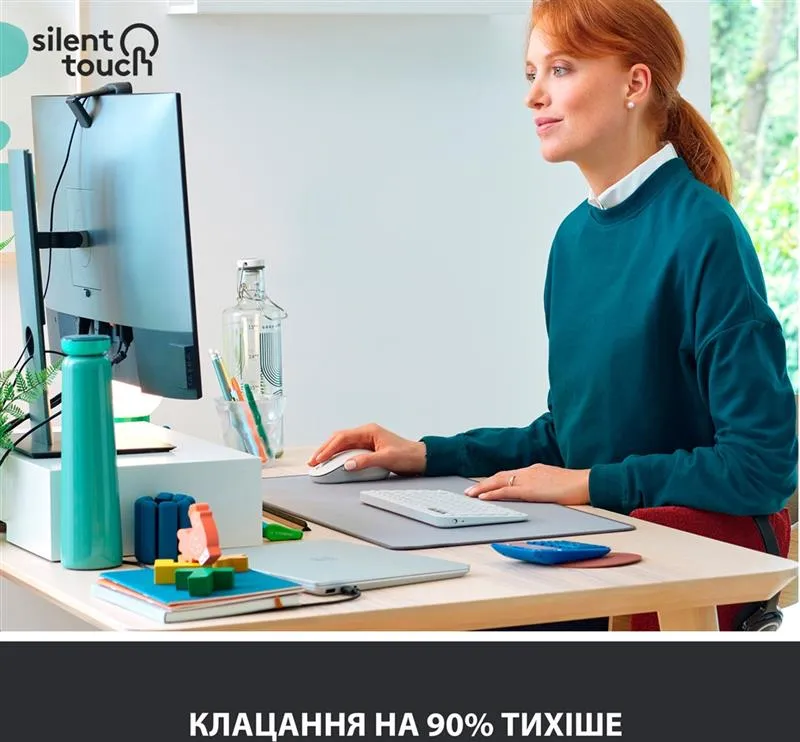 Миша бездротова Logitech Signature M650 Off-White (910-006255) - мініатюра 3