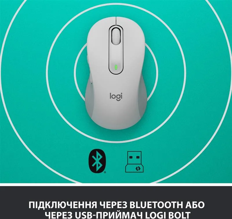 Миша бездротова Logitech Signature M650 Off-White (910-006255) - мініатюра 5