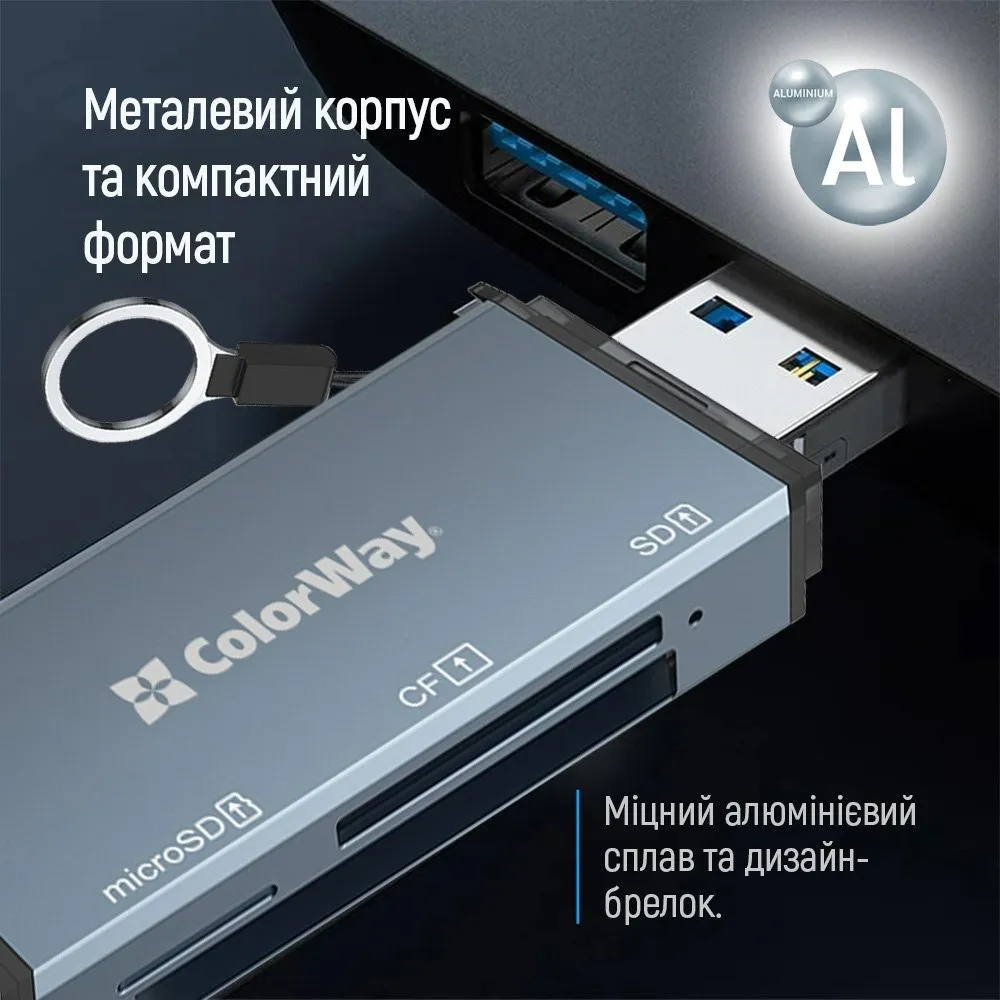 Картрідер ColorWay 3-в-1 Gray (CW-CR-01) - мініатюра 3