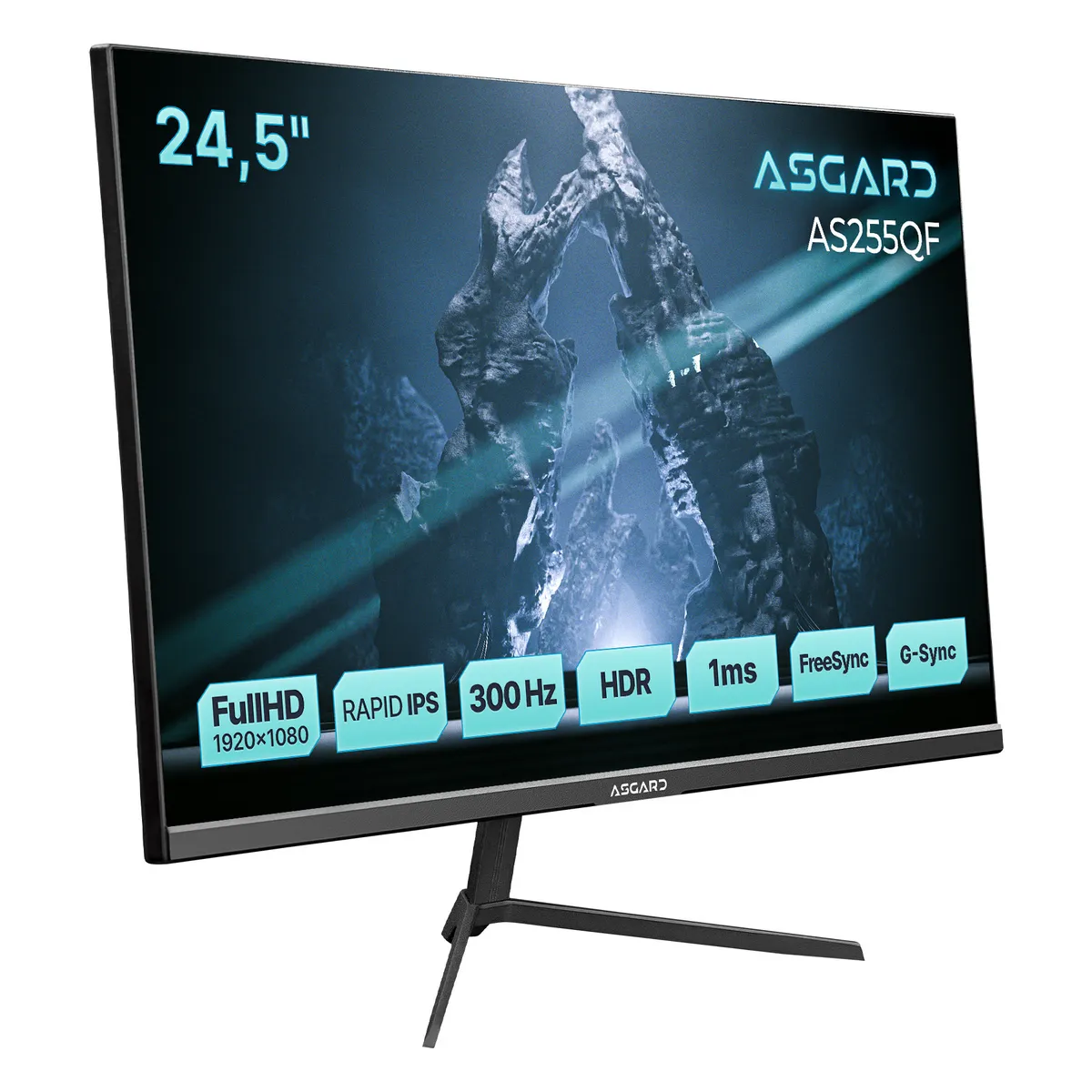 Монітор ASGARD Gaming 24.5" AS255QF IPS Black 300Hz - мініатюра 3
