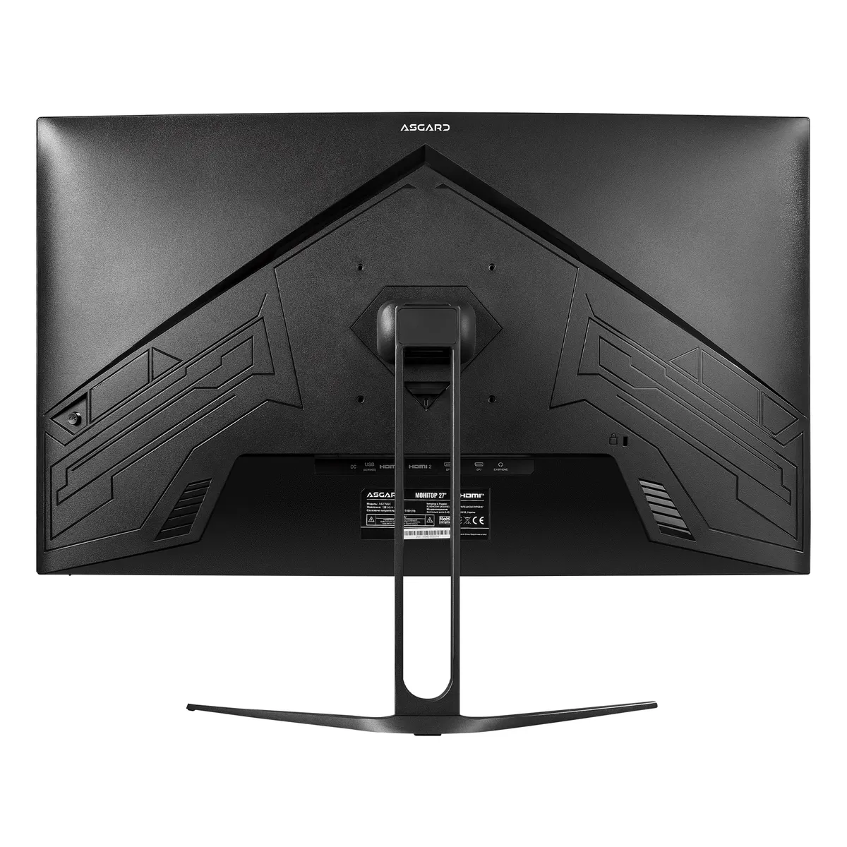 Монітор ASGARD Gaming 27" AS275QC VA Black Curved 200Hz - мініатюра 4