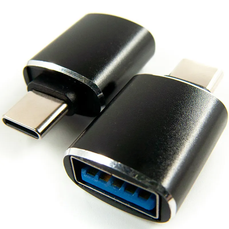 Перехідник Dengos OTG USB-USB-C Black (ADP-018) - зображення 1