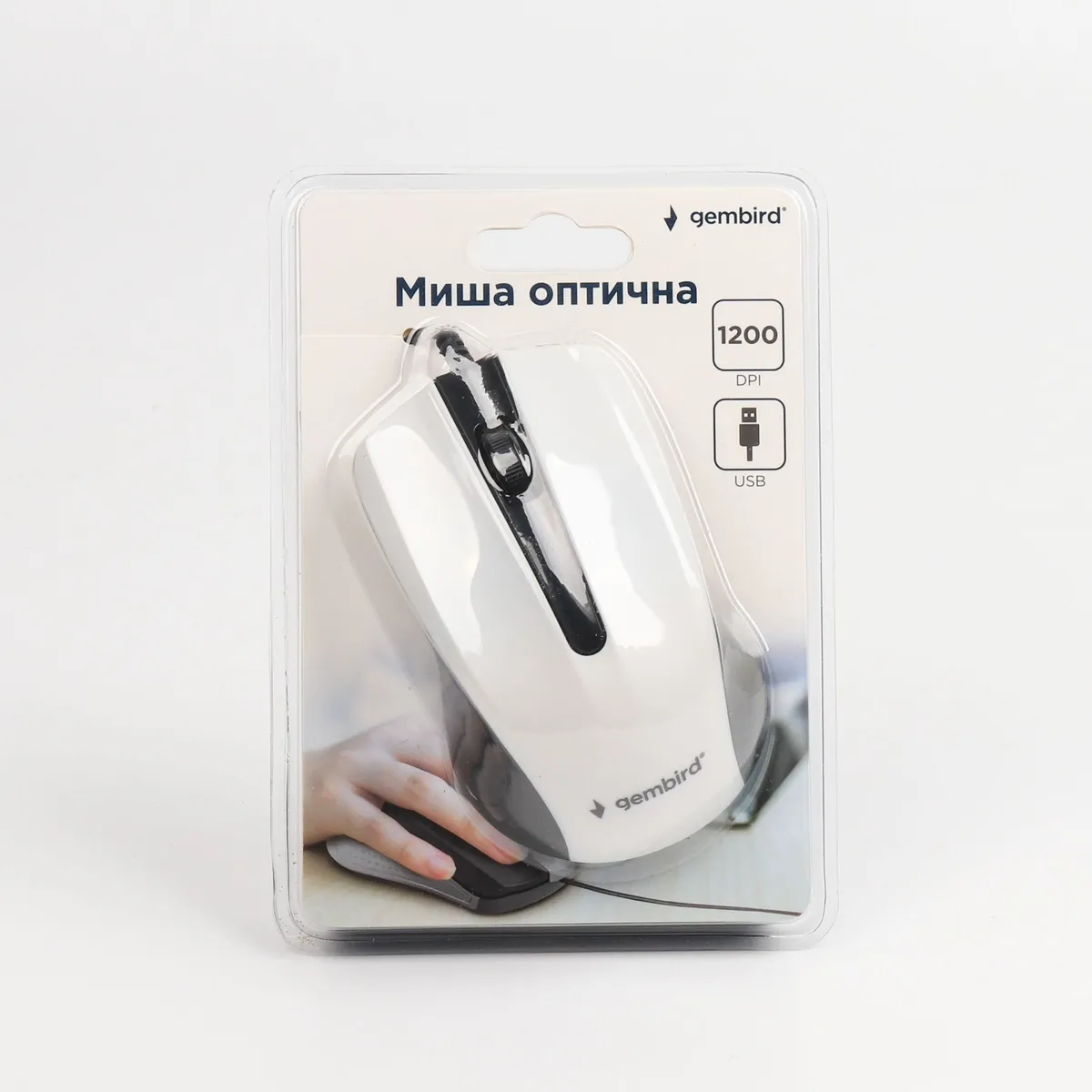 Миша Gembird MUS-101-W White - мініатюра 3