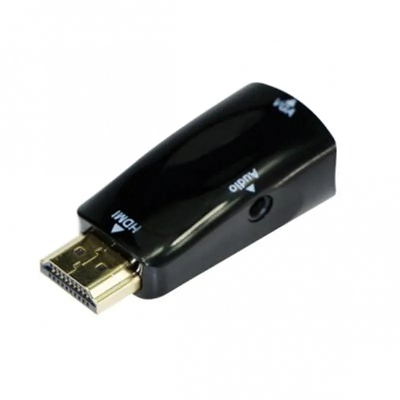 Адаптер Cablexpert HDMI - VGA V 1.4 (M/F), Black (A-HDMI-VGA-02) - зображення 1