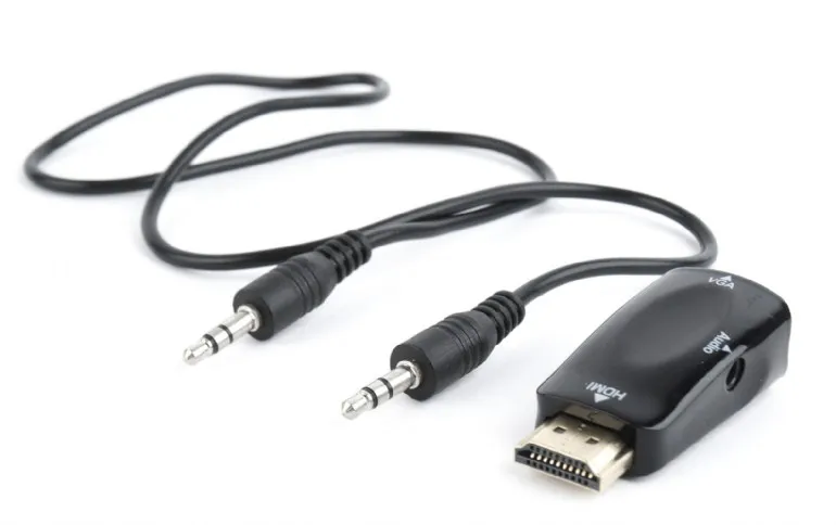 Адаптер Cablexpert HDMI - VGA V 1.4 (M/F), Black (A-HDMI-VGA-02) - мініатюра 3