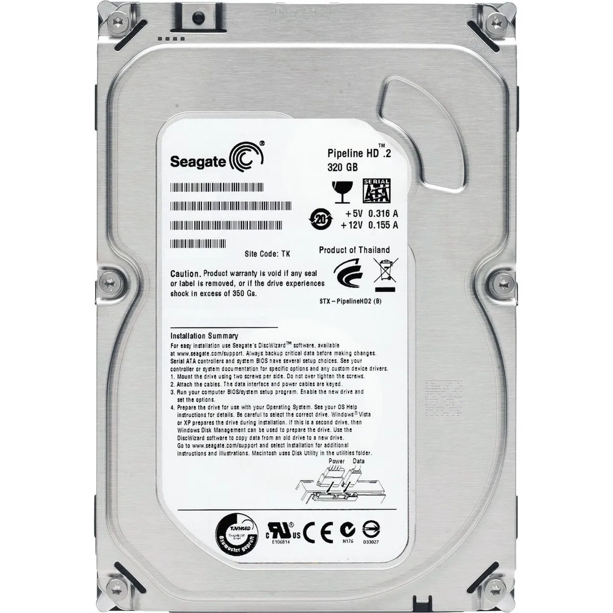 Накопичувач HDD SATA  320GB Seagate 5900rpm 16MB (ST3320413CS) Refurbished - зображення 1