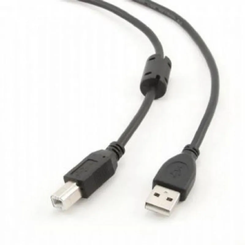 Кабель Cablexpert USB - USB Type-B V 2.0 (M/M), 4.5 м, Premium, Black (CCP-USB2-AMBM-15) - зображення 1