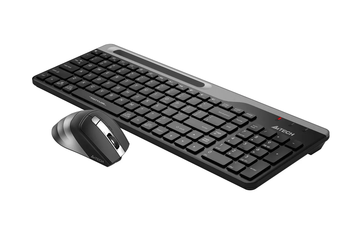 Комплект (клавіатура, миша) бездротовий A4Tech FB2535CS Smoky Grey - мініатюра 2