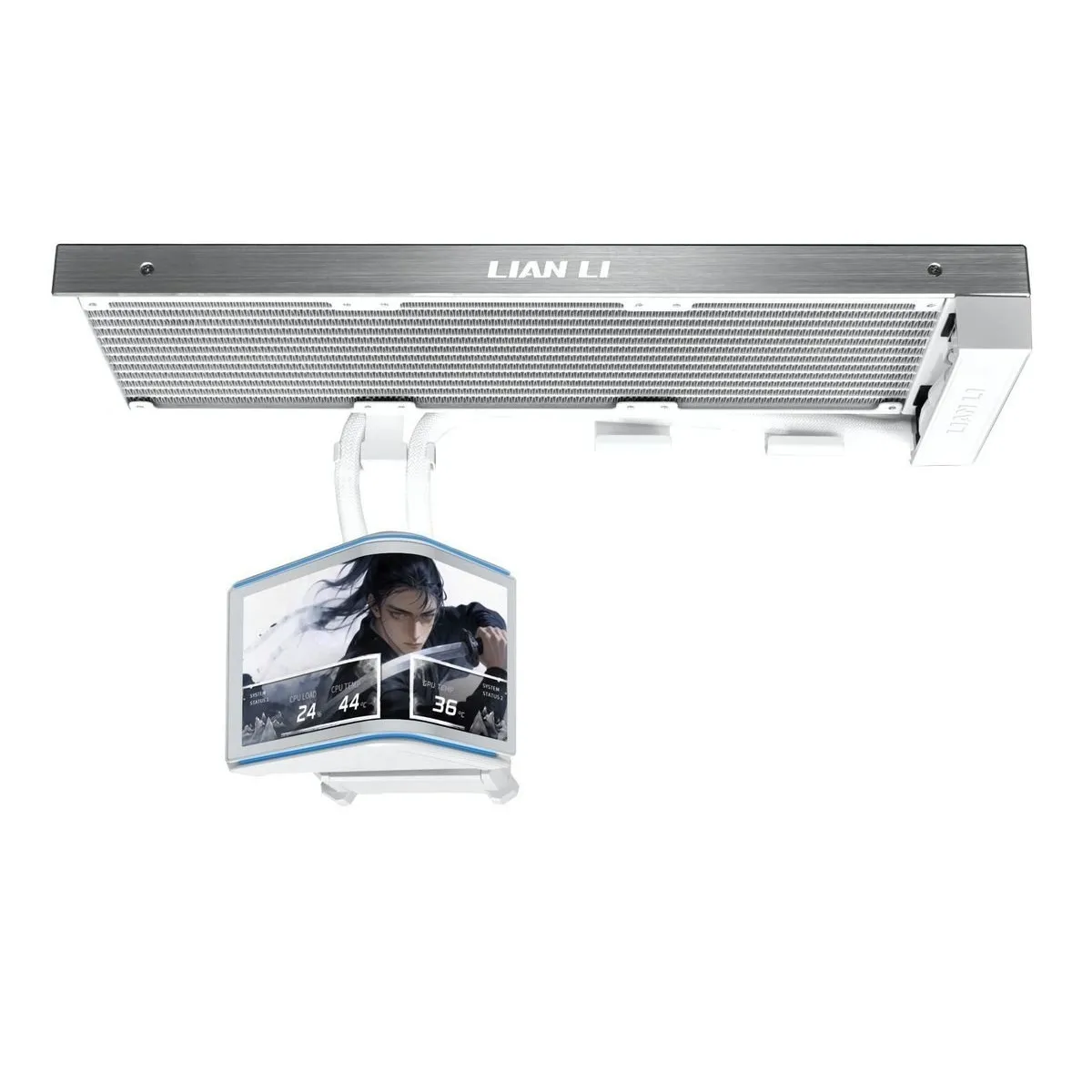 Система водяного охолодження Lian Li HydroShift II OLED Curved 360 Fanless White (G89.GHS2OLDC36NW.00) - мініатюра 3