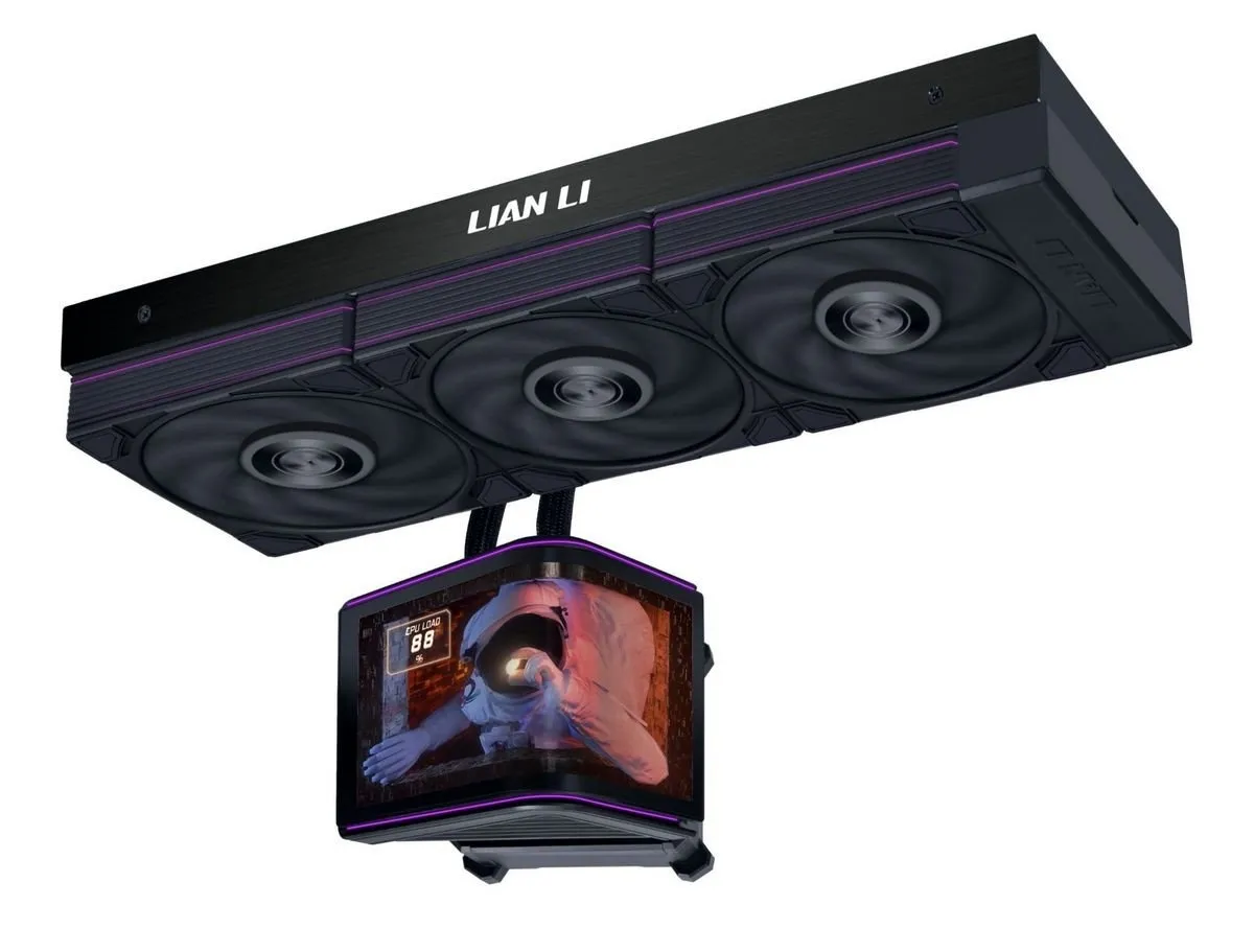 Система водяного охолодження Lian Li HydroShift II OLED Curved 360 P28 Black (G89.GHS2OLDC36PB.00) - мініатюра 2