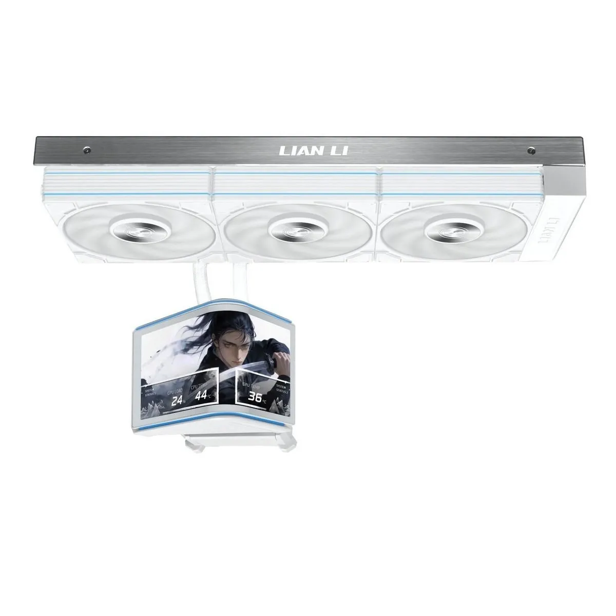 Система водяного охолодження Lian Li HydroShift II OLED Curved 360 P28 White (G89.GHS2OLDC36PW.00) - мініатюра 3