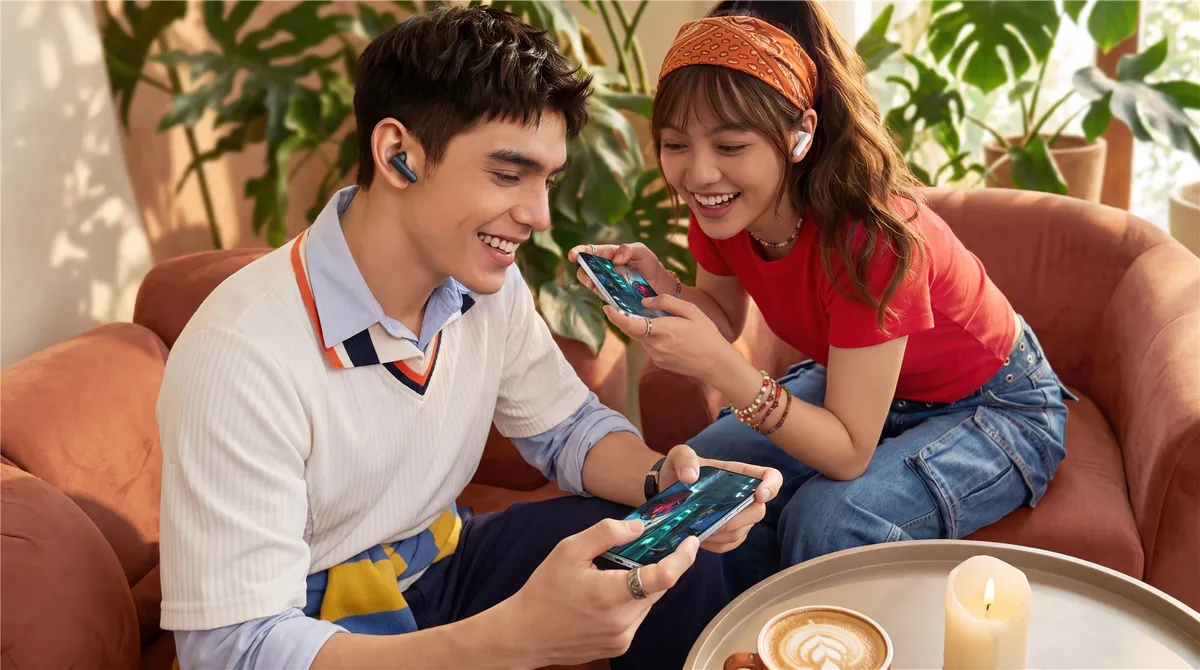 Bluetooth-гарнітура Oppo Enco Air5s Lunar White (ETEF1 White) - мініатюра 9