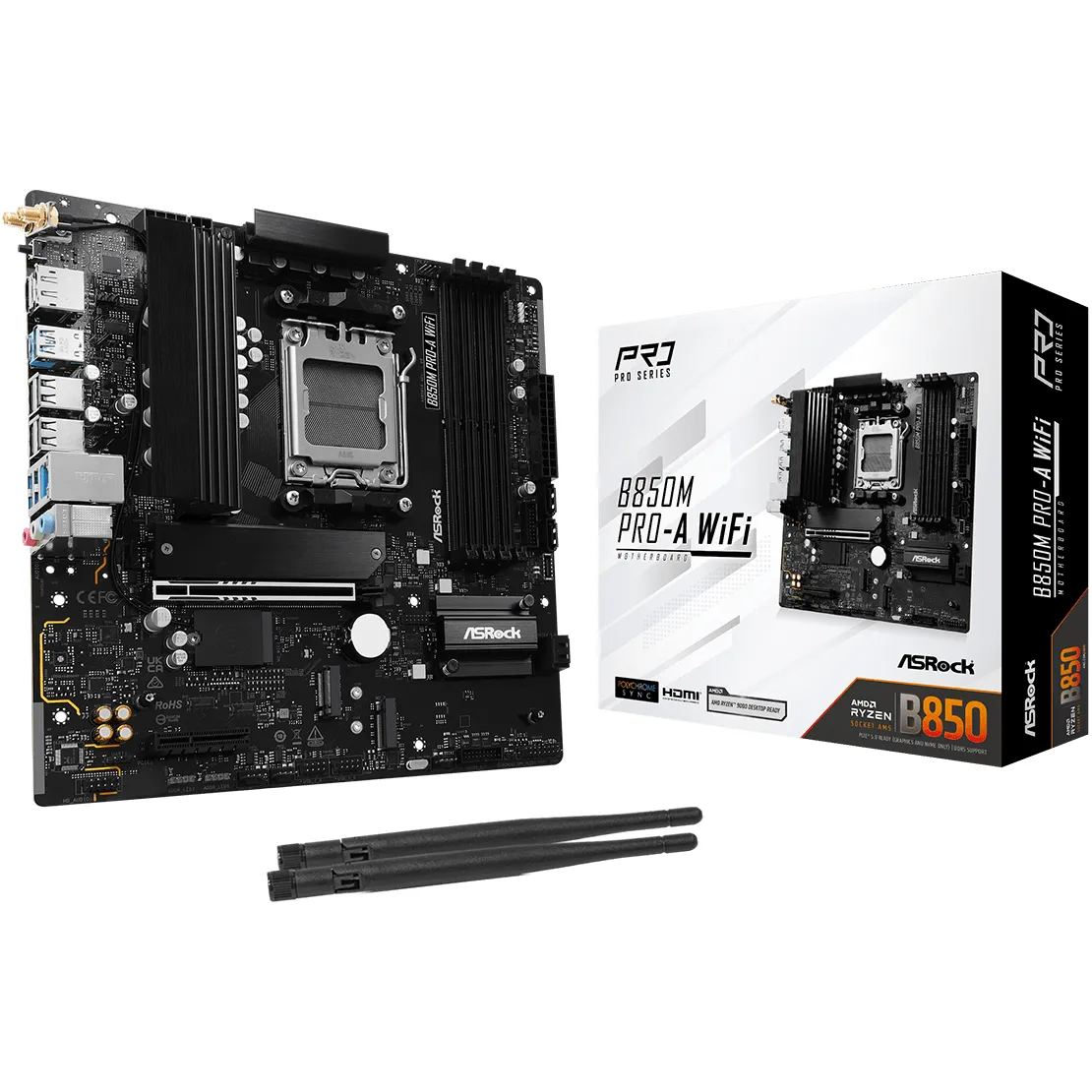 Материнська плата ASRock B850M Pro-A WiFi Socket AM5 - зображення 1