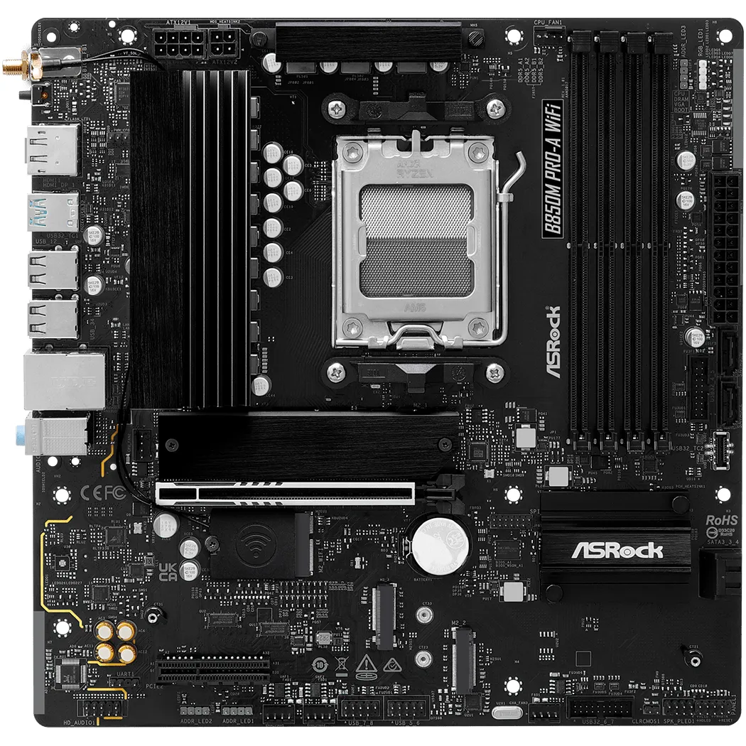 Материнська плата ASRock B850M Pro-A WiFi Socket AM5 - мініатюра 6