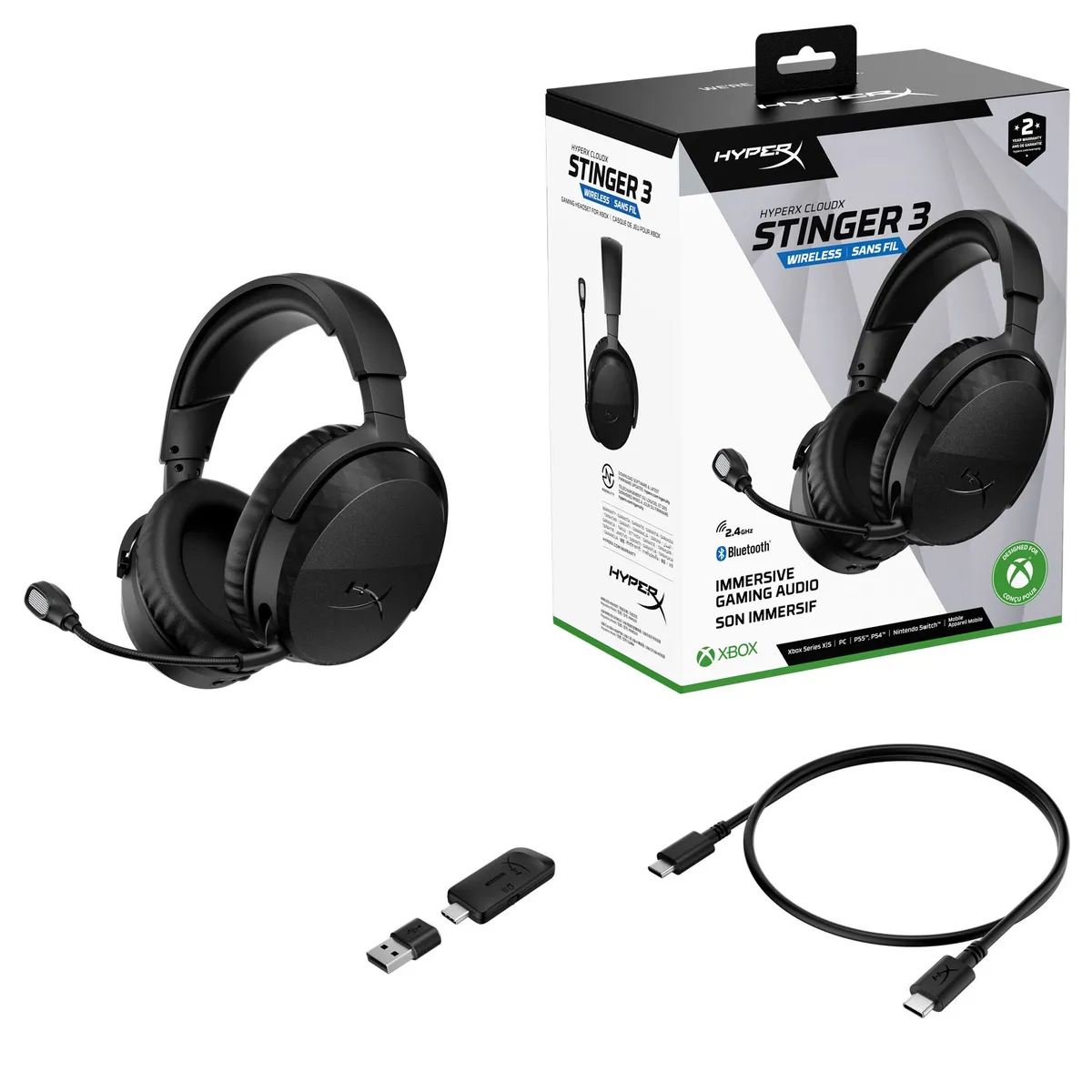 Гарнітура HyperX CloudX Stinger 3 Wireless Black for Xbox (BS1U0AA) - мініатюра 17