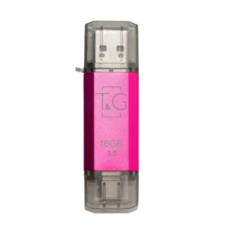 Флеш-накопичувач USB 3.0 16GB Type-C T&G 009 Star Series Fuchsia (TG009TC-16GFC3) - мініатюра 2