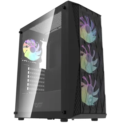 Корпус для комп'ютера DARK FLASH ATX без блока живлення DK352 чорний - зображення 1