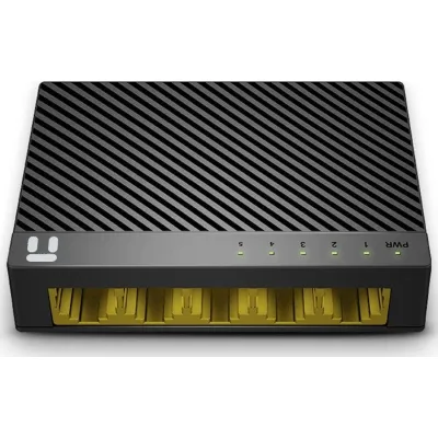 Комутатор Netis ST3105GC, Black, 5 LAN 10/100/1000 Mb/s, LED LAN1-LAN5, некерований - зображення 1