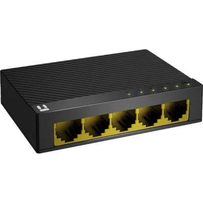 Комутатор Netis ST3105GC, Black, 5 LAN 10/100/1000 Mb/s, LED LAN1-LAN5, некерований - мініатюра 4
