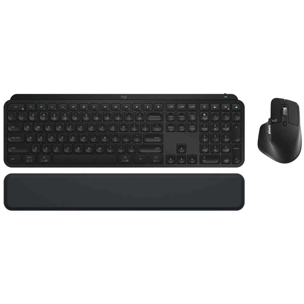 Комплект (клавіатура, миша) бездротовий Logitech MX Keys S Combo Graphite (920-011614) - зображення 1