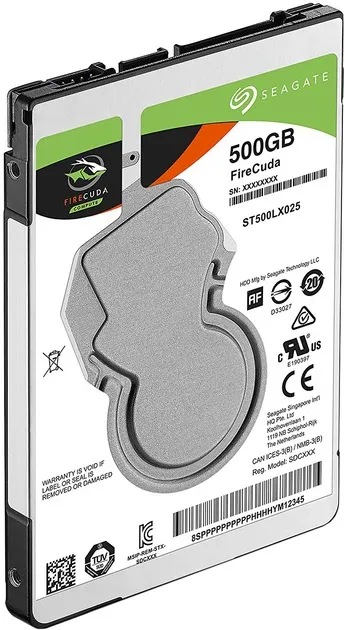 Накопичувач HDD 2.5" SATA  500GB Seagate FireCuda 5400rpm 128MB (ST500LX025) - мініатюра 2