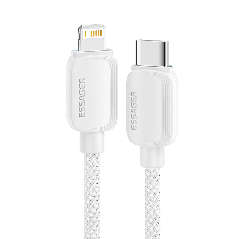 Кабель Essager Breeze USB Type-C - Ligthning (M/M), 20W, 2 м White (EXCTL-WLA02-P) - зображення 1