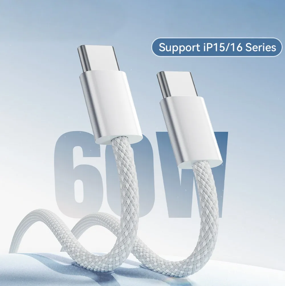Мережевий зарядний пристрій Essager Vanjane 20W USB-C White (EFJB02-JSTT2-T) + кабель USB Type-C - мініатюра 2
