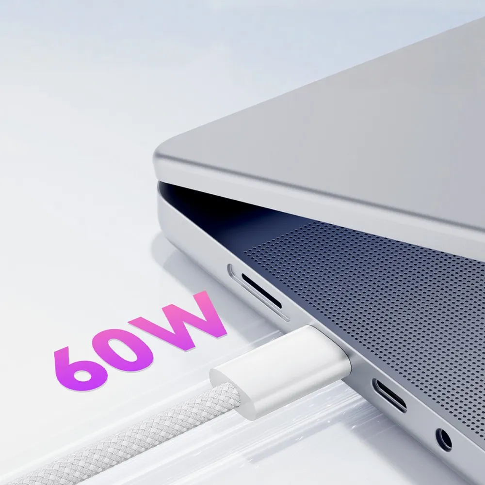 Мережевий зарядний пристрій Essager Vanjane 20W USB-C White (EFJB02-JSTT2-T) + кабель USB Type-C - мініатюра 5