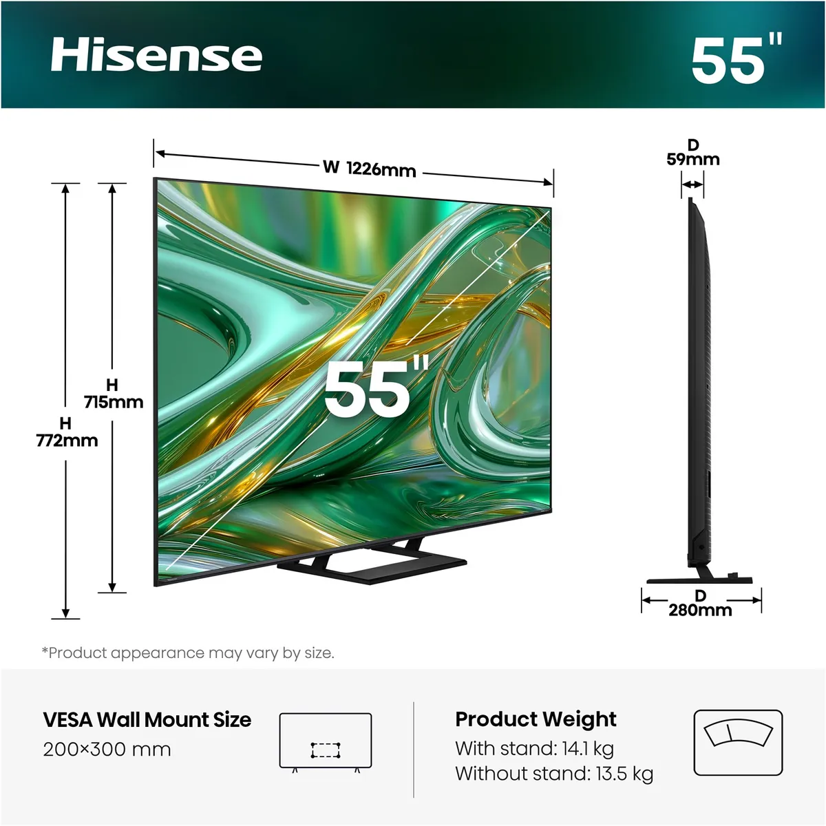 Телевізор Hisense 55E8S - мініатюра 2