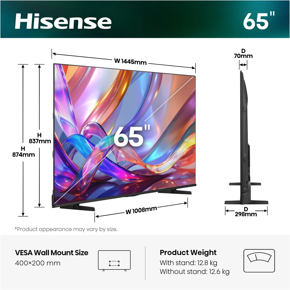 Телевізор Hisense 65E7S - мініатюра 2