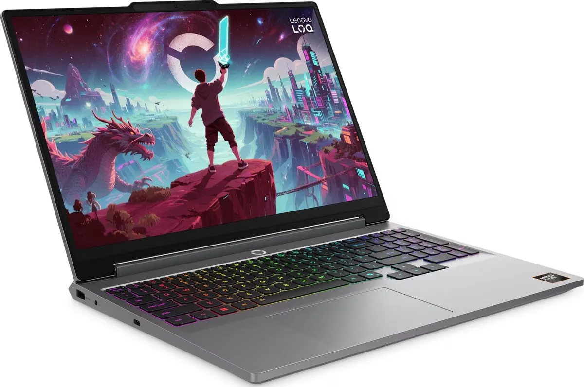 Ноутбук Lenovo LOQ 15AHP11 (83TN00BDRA) Luna Grey - мініатюра 3