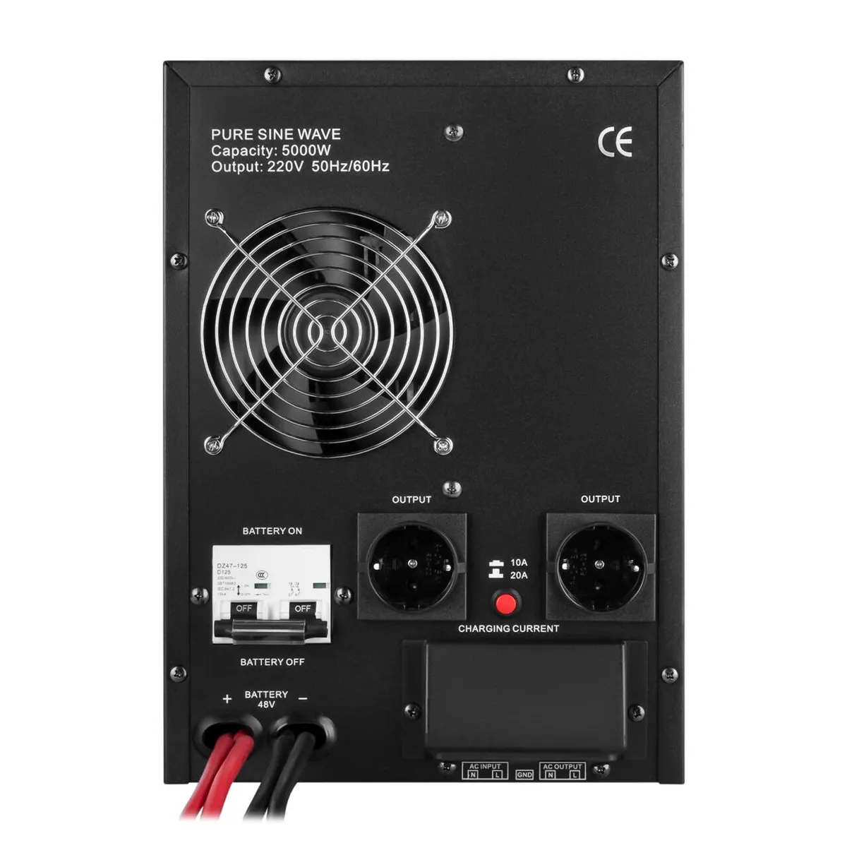 ДБЖ з правильною синусоїдою 48V LPY-B-PSW-7000VA+(5000Вт)10A/20A Уцінка - мініатюра 4