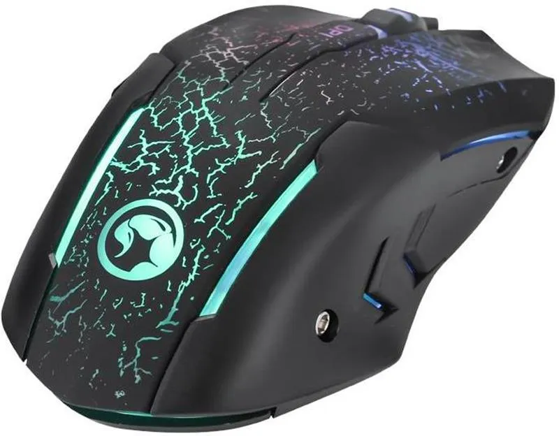 Миша Marvo M207 7 colors-LED Black - зображення 1